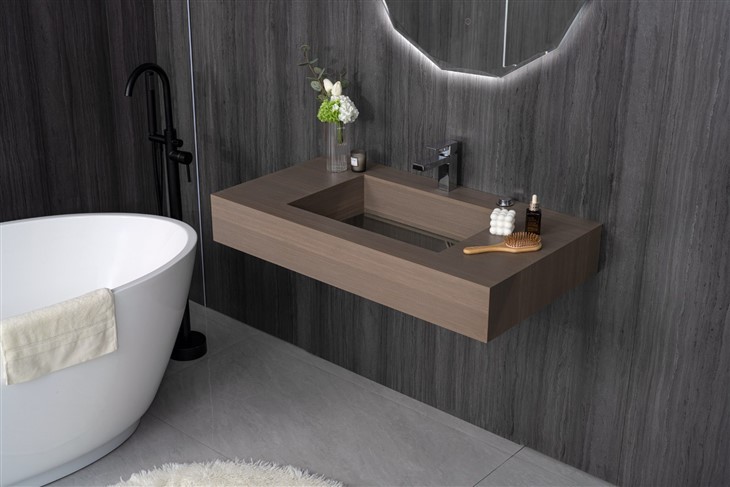 Bathroom Slate Countertop in Independent。