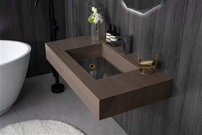 Badrumsskifferskarvningsbänkskiva